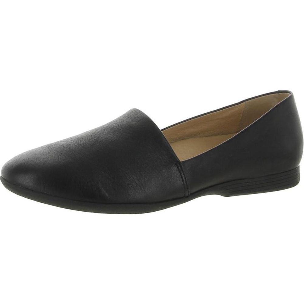 Dansko Black Leather Slip-On Flats